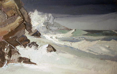 Sea Surge with Rocks
